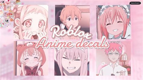 roblox id decals anime.
